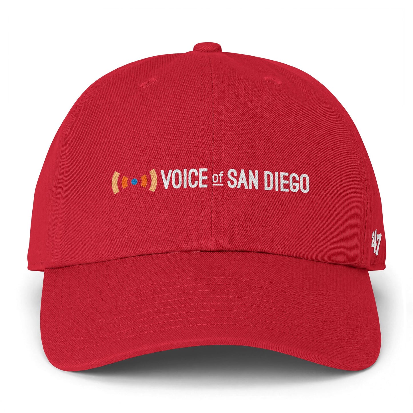 Baseball Cap — "Voice of San Diego" Embroidered Clean Up Cap