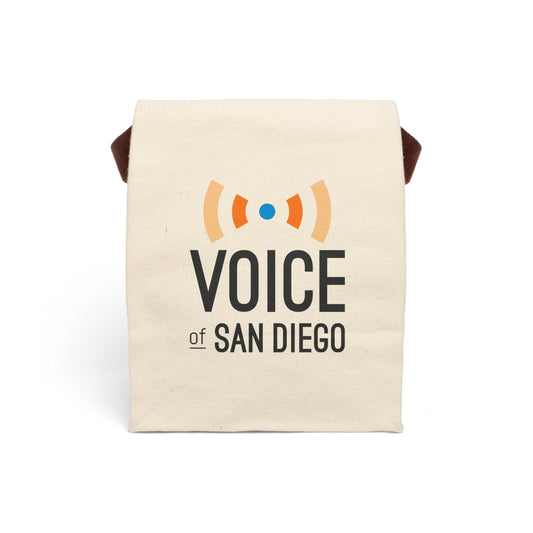 Voice of San Diego Canvas Lunch Bag with Strap