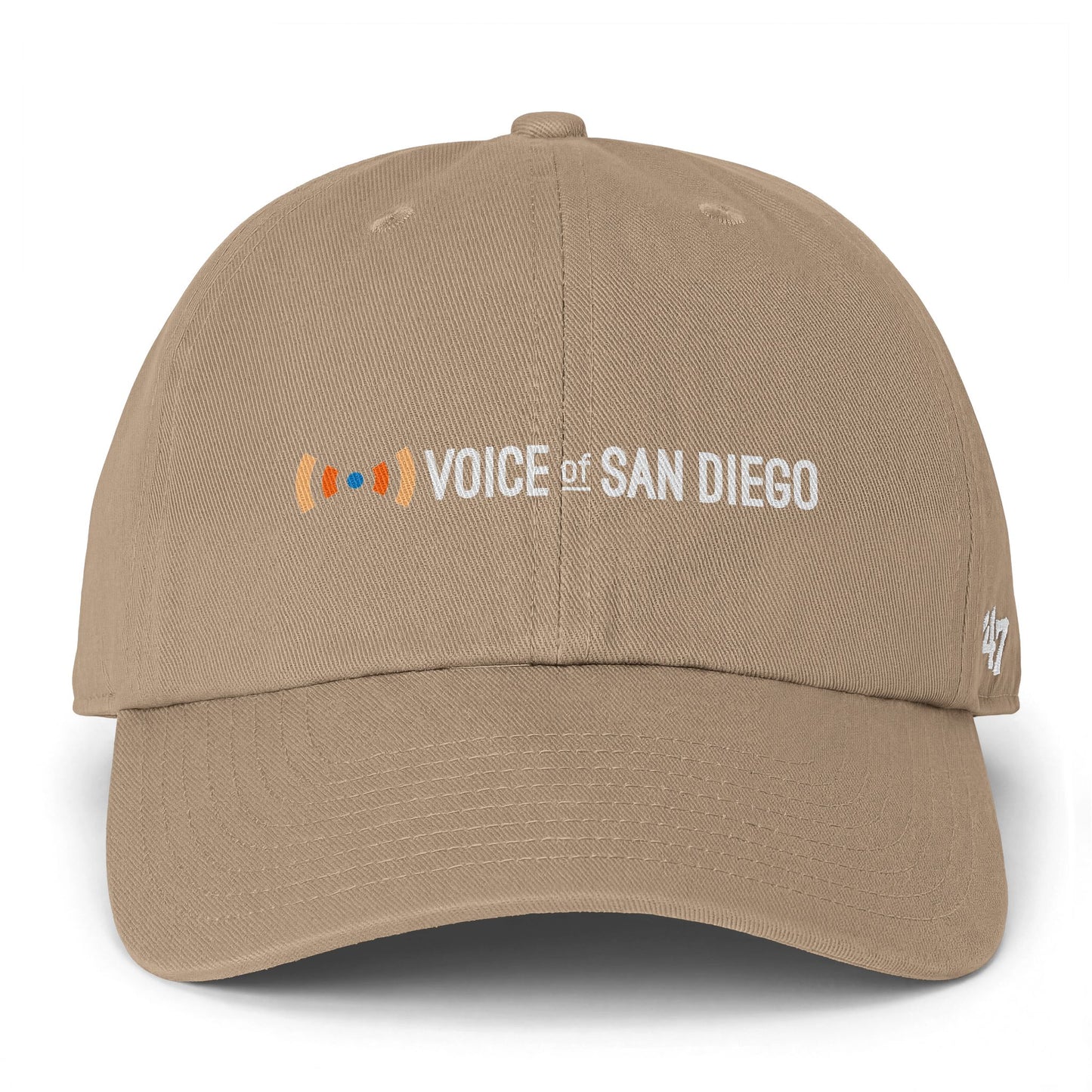 Baseball Cap — "Voice of San Diego" Embroidered Clean Up Cap