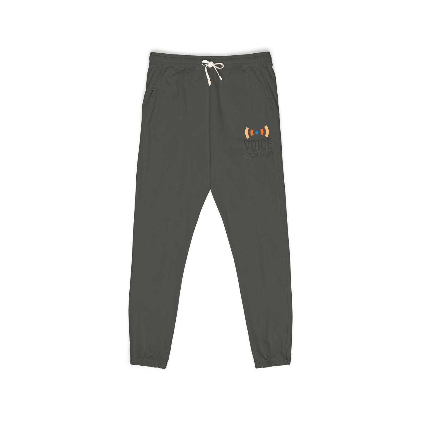 Good Vibes Campfire Sweatpants — Voice of San Diego Vintage Fleece Joggers