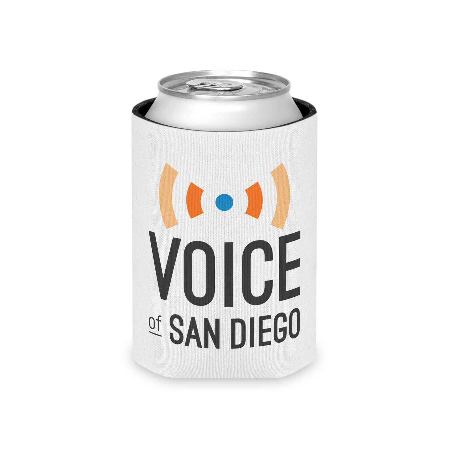 Voice of San Diego Can Cooler — Insulated Beer Can Koozie