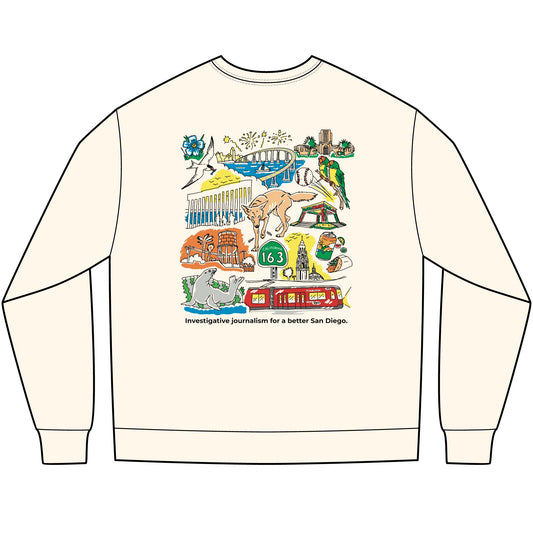 Politifest 2026 I Heart San Diego Long Sleeve T-Shirt — Landmarks Tee