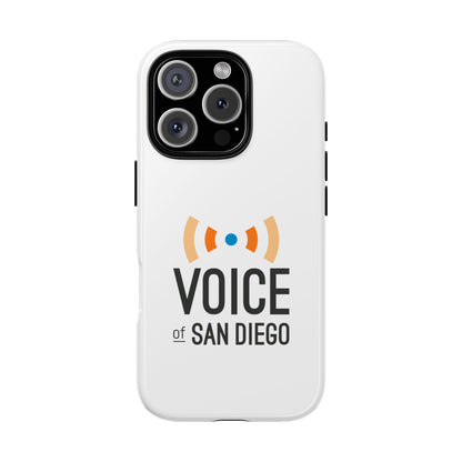 Voice of San Diego Tough Phone Case, Customizable Phone Cover, Unique Gift for San Diego Lovers, Durable Cell Phone Case, Protective Case
