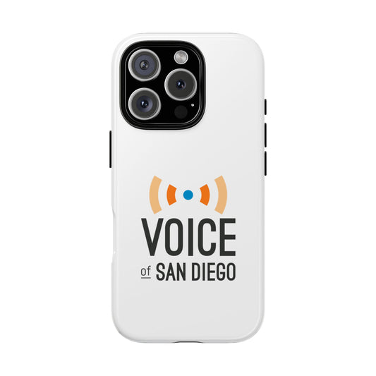 Voice of San Diego Tough Phone Case, Customizable Phone Cover, Unique Gift for San Diego Lovers, Durable Cell Phone Case, Protective Case