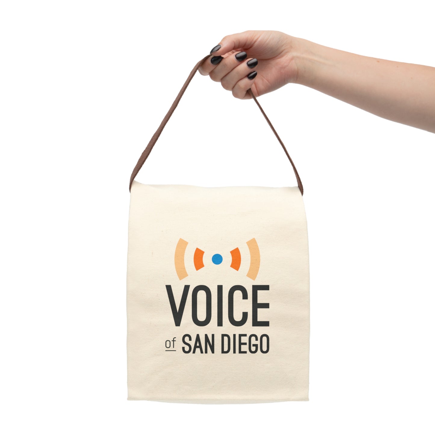 Voice of San Diego Canvas Lunch Bag with Strap