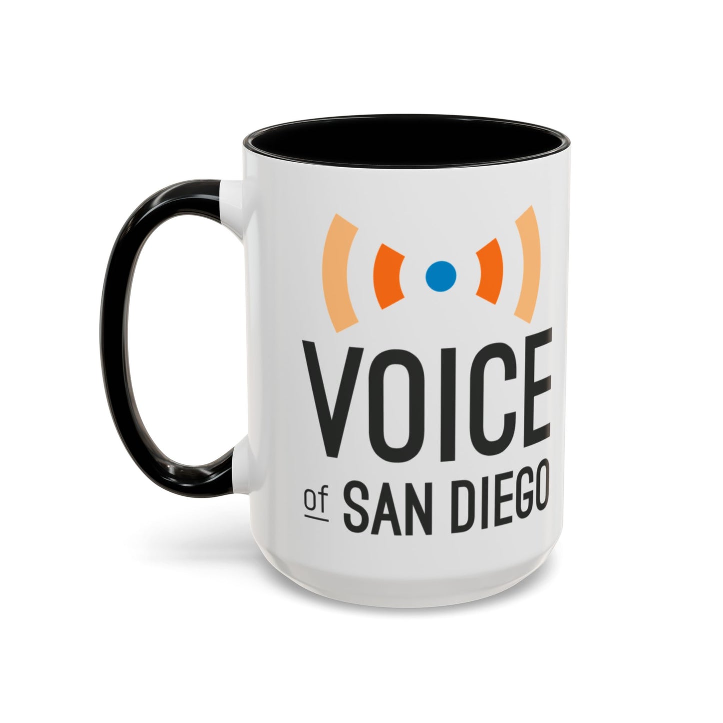 Voice of San Diego Accent Coffee Mug with Voice of San Diego Logo