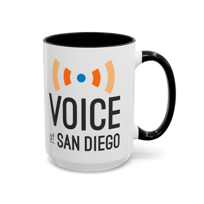 Voice of San Diego Accent Coffee Mug with Voice of San Diego Logo