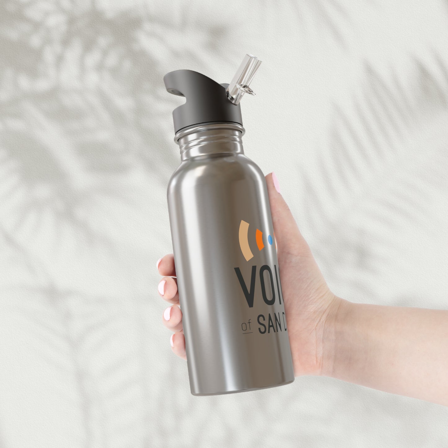 Voice San Diego Stainless Steel Water Bottle with Straw – 20oz Insulated Bottle