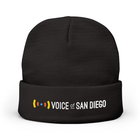 Voice of San Diego Embroidered Knit Beanie