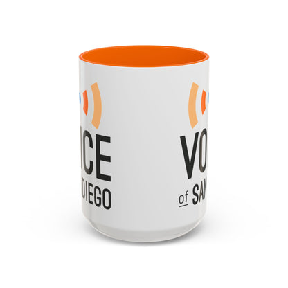 Voice of San Diego Accent Coffee Mug with Voice of San Diego Logo