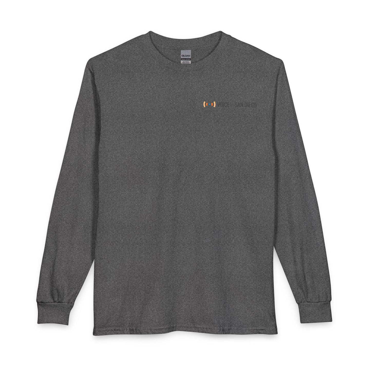 Voice of San Diego Minimalist Long Sleeve Tee — Chest Logo
