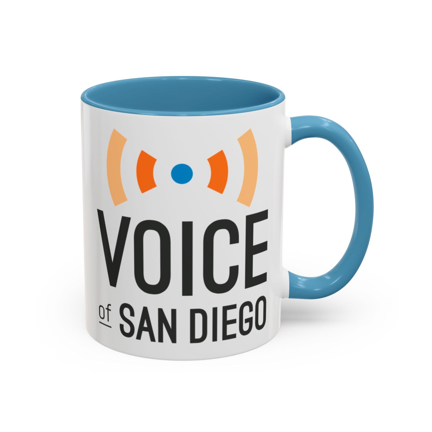 Voice of San Diego Accent Coffee Mug with Voice of San Diego Logo