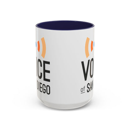 Voice of San Diego Accent Coffee Mug with Voice of San Diego Logo