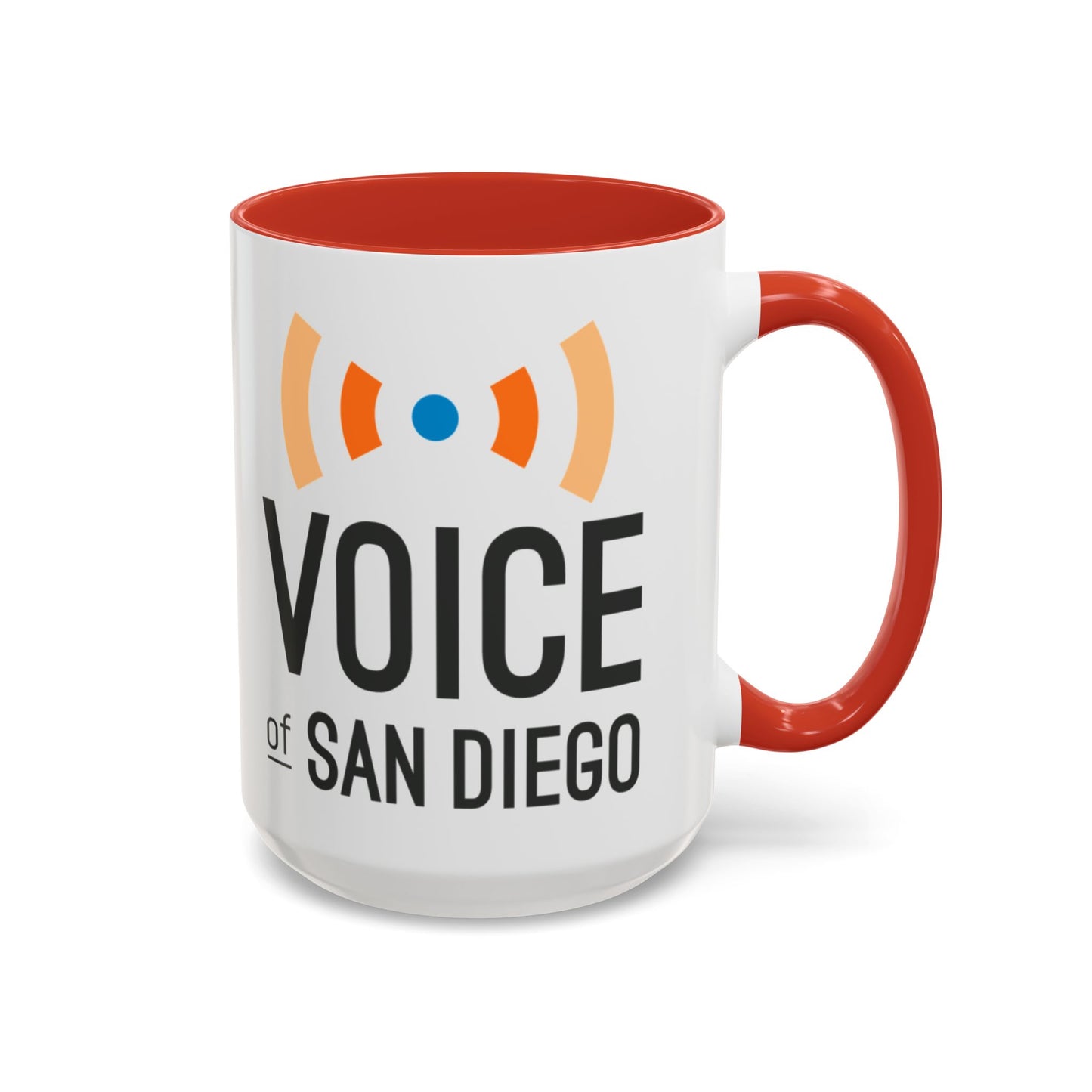Voice of San Diego Accent Coffee Mug with Voice of San Diego Logo