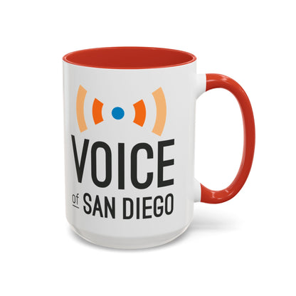 Voice of San Diego Accent Coffee Mug with Voice of San Diego Logo