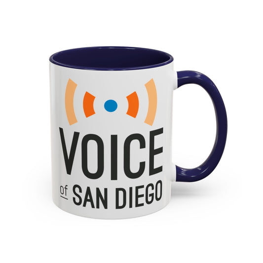 Voice of San Diego Accent Coffee Mug with Voice of San Diego Logo
