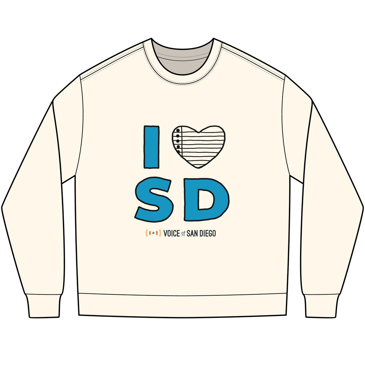 Politifest 2026 I Heart San Diego Long Sleeve T-Shirt — Landmarks Tee