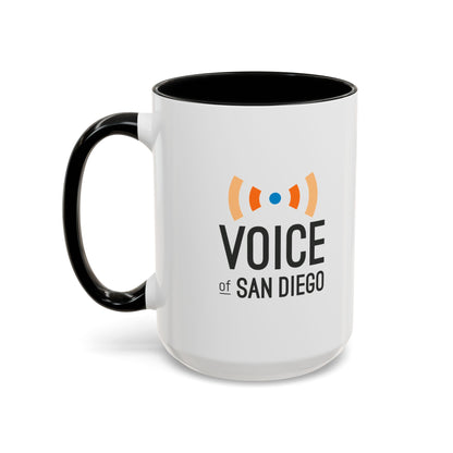 "Cup of Chisme" Voice of San Diego Coffee Mug, Gift for Coffee Lovers
