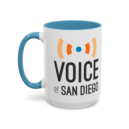 Voice of San Diego Accent Coffee Mug with Voice of San Diego Logo