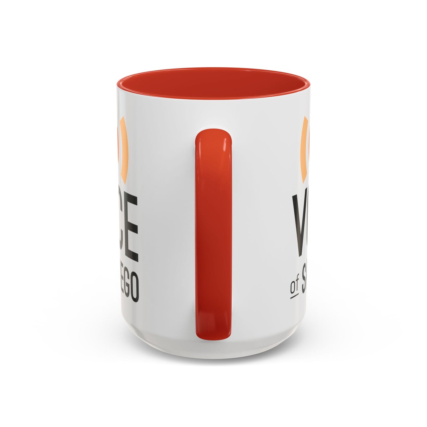 Voice of San Diego Accent Coffee Mug with Voice of San Diego Logo
