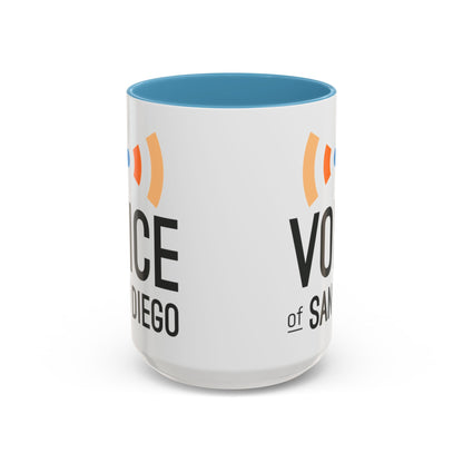 Voice of San Diego Accent Coffee Mug with Voice of San Diego Logo