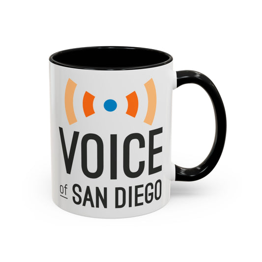 Voice of San Diego Accent Coffee Mug with Voice of San Diego Design
