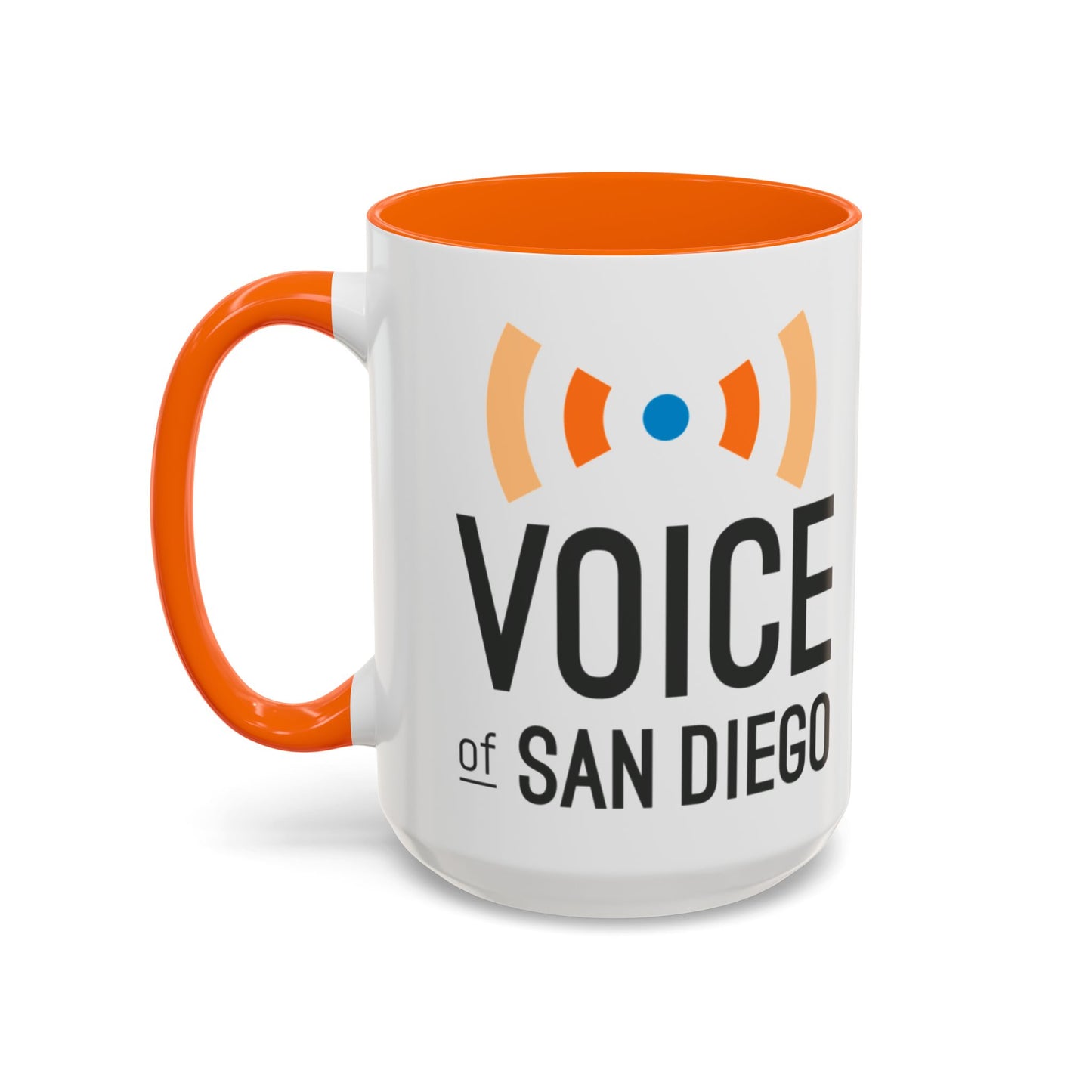 Voice of San Diego Accent Coffee Mug with Voice of San Diego Logo