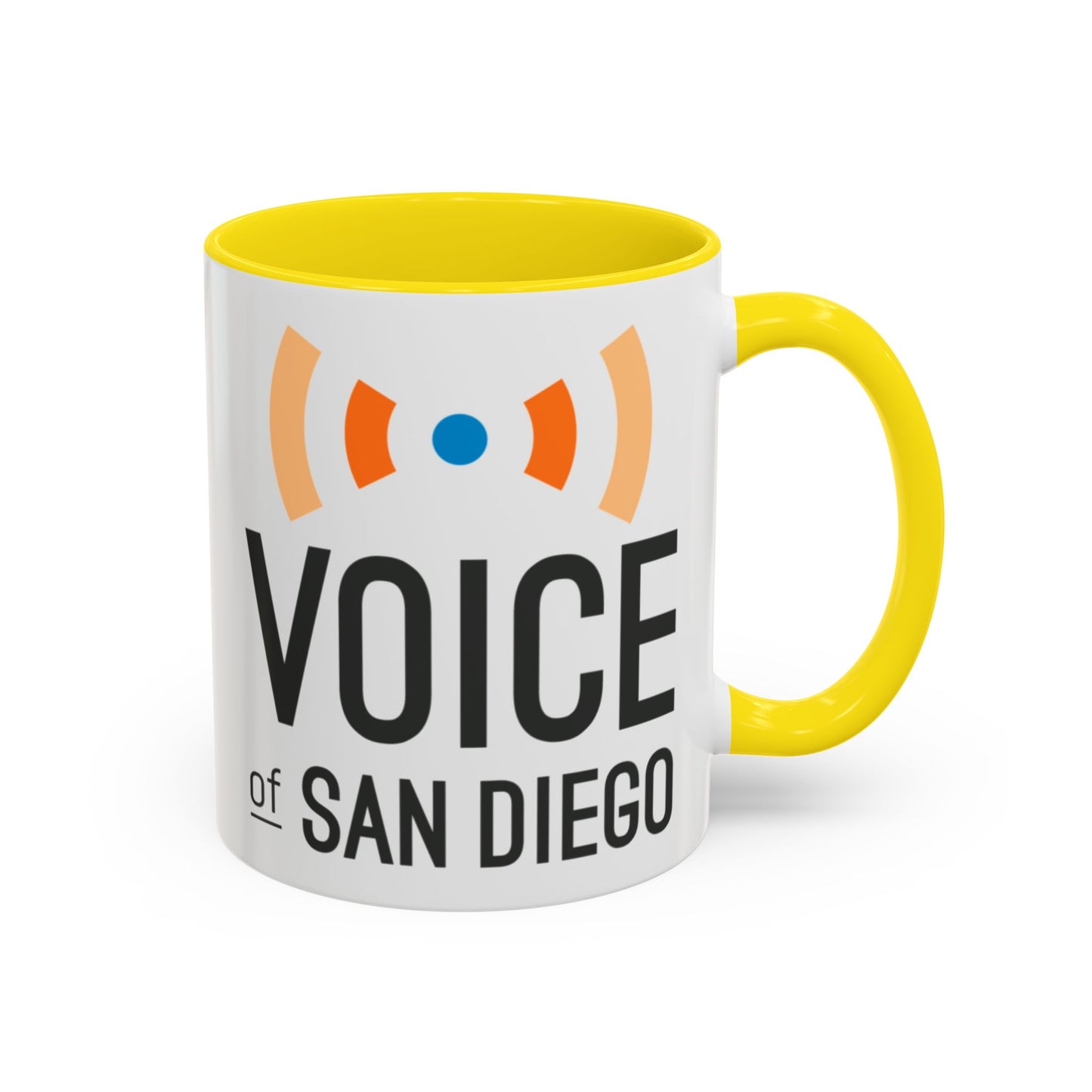 Voice of San Diego Accent Coffee Mug with Voice of San Diego Design