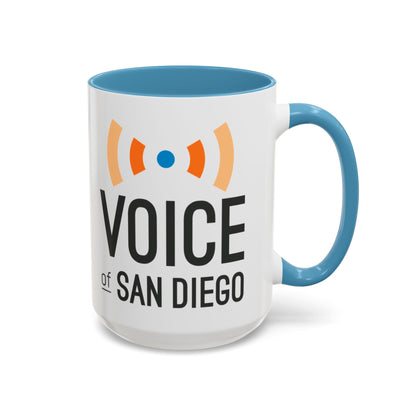 Voice of San Diego Accent Coffee Mug with Voice of San Diego Logo