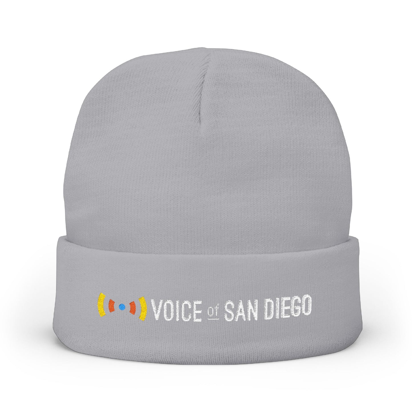 Voice of San Diego Embroidered Knit Beanie