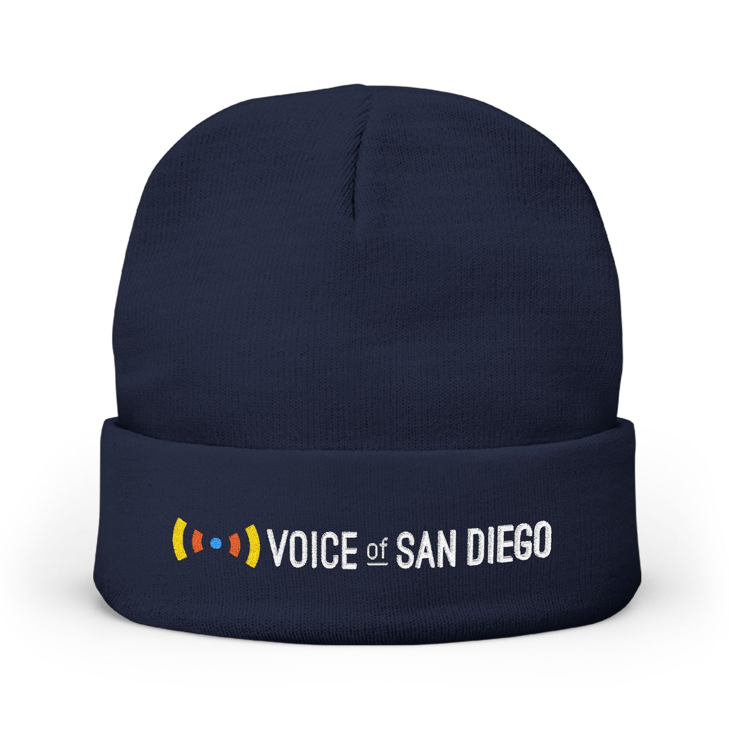 Voice of San Diego Embroidered Knit Beanie