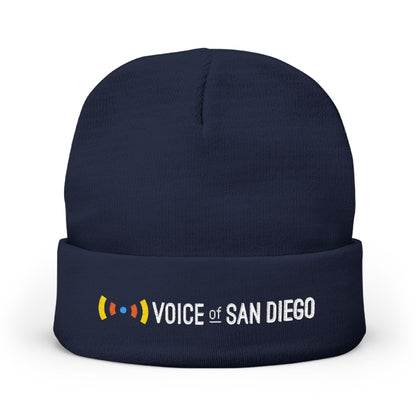 Voice of San Diego Embroidered Knit Beanie