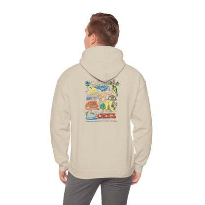 Politifest 2026 I Heart San Diego Hoodie — Landmarks Design
