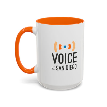 "Cup of Chisme" Voice of San Diego Coffee Mug, Gift for Coffee Lovers