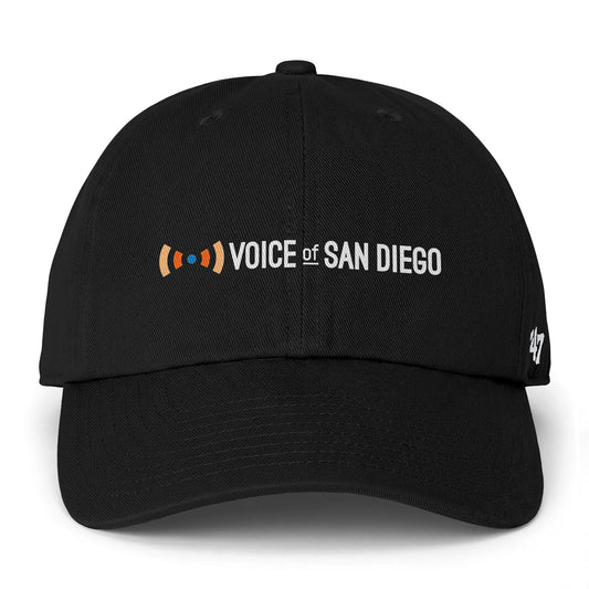 Baseball Cap — "Voice of San Diego" Embroidered Clean Up Cap