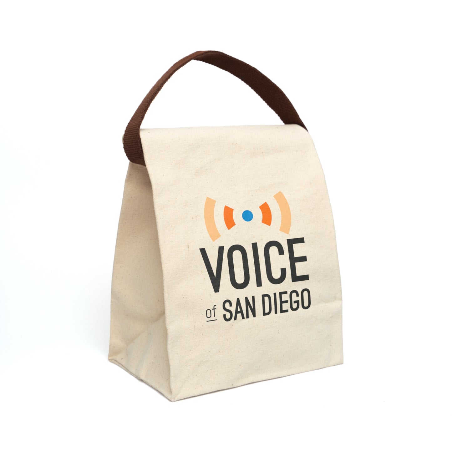 Voice of San Diego Canvas Lunch Bag with Strap