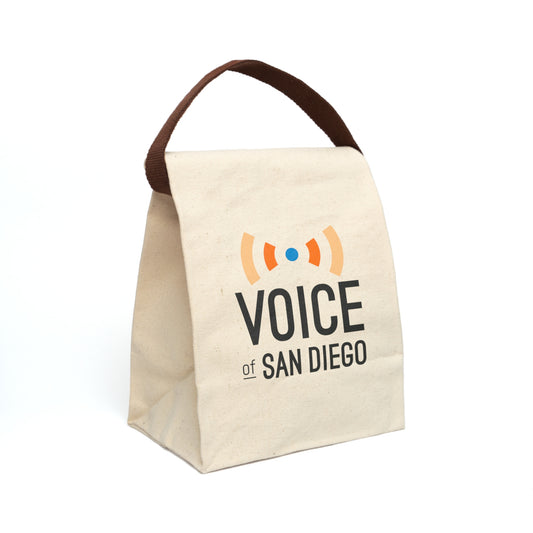 Voice of San Diego Canvas Lunch Bag with Strap
