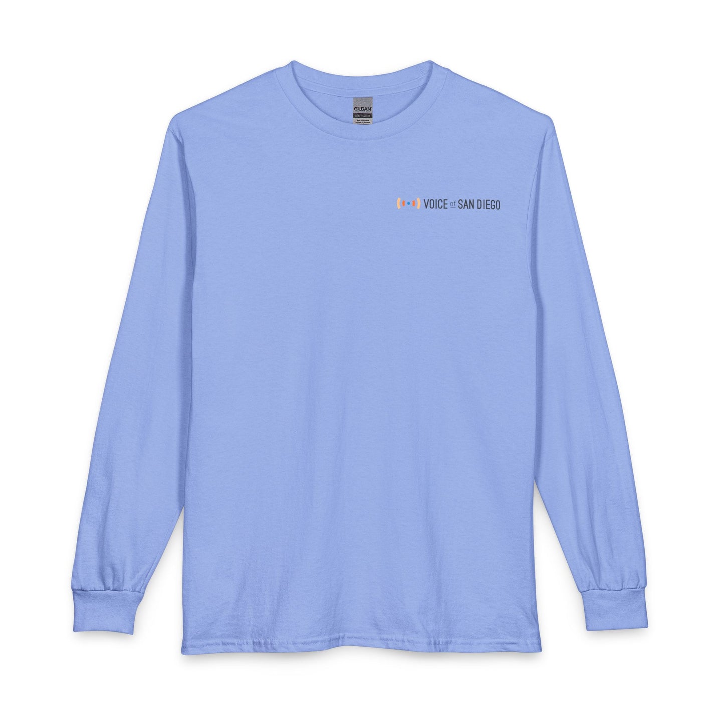 Voice of San Diego Minimalist Long Sleeve Tee — Chest Logo
