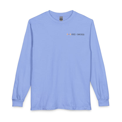 Voice of San Diego Minimalist Long Sleeve Tee — Chest Logo